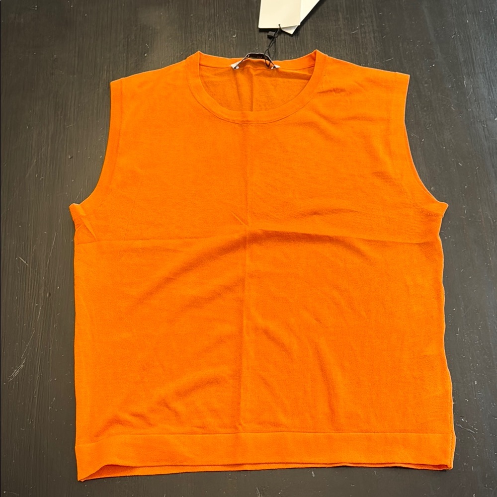 zara thin knit sleeveless top. NEW WITH TAGS. size small.